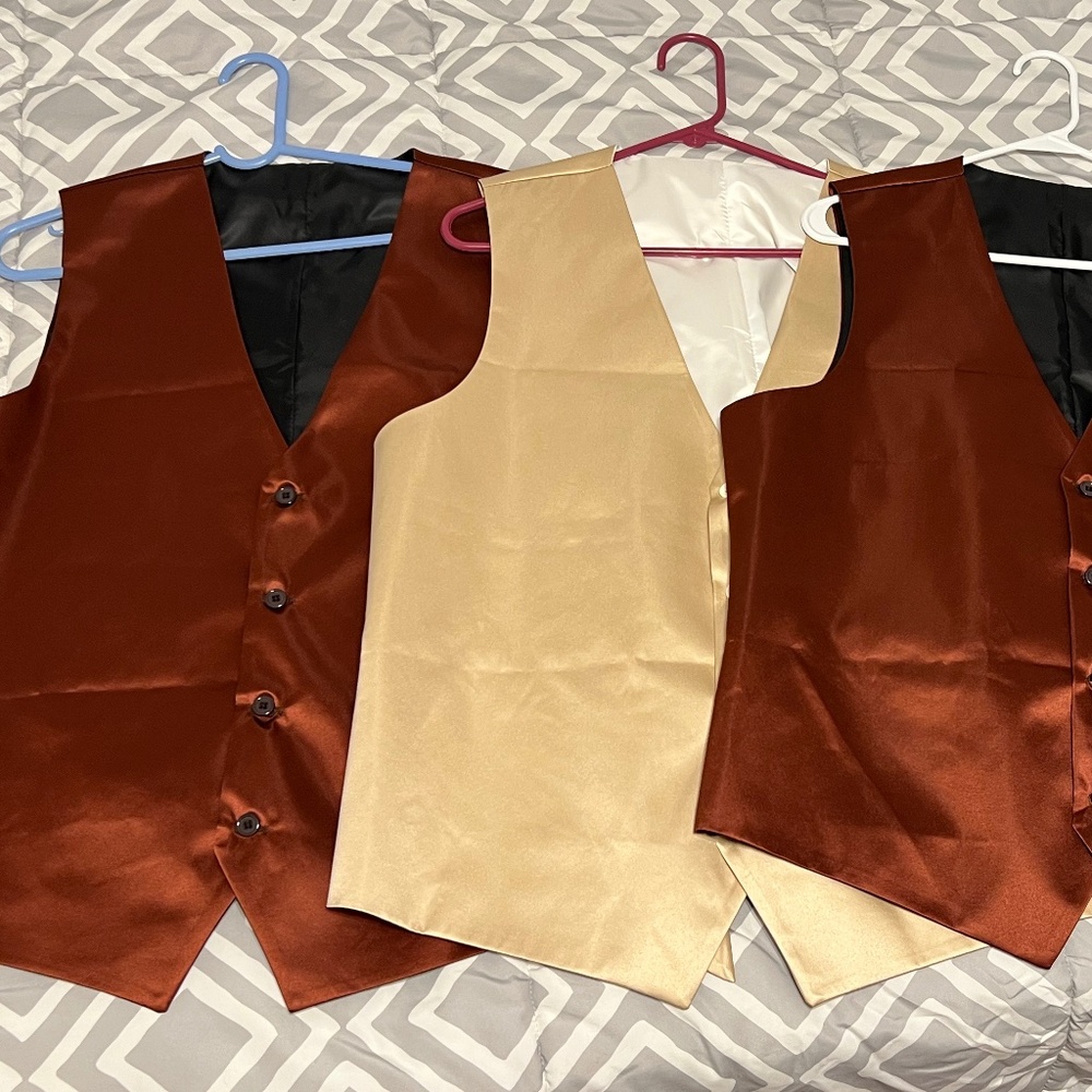 Satin Groomsmen Vests